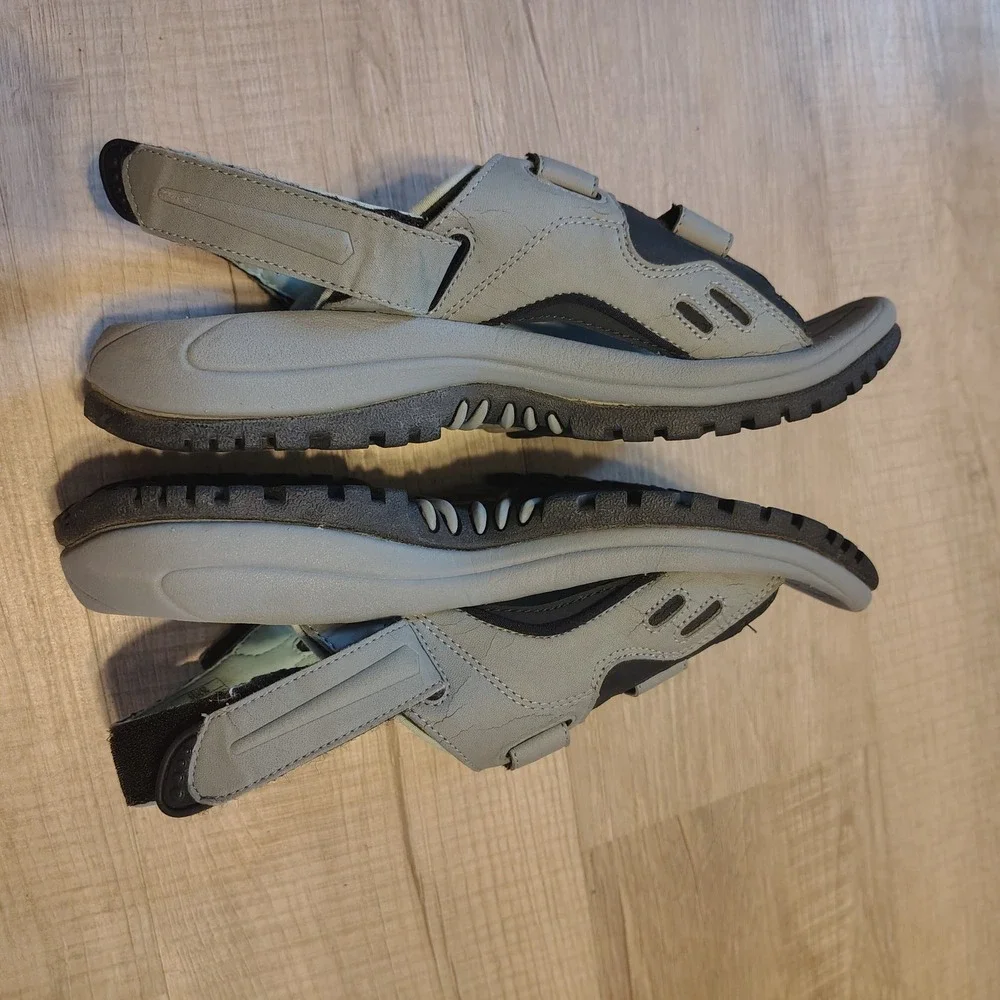 Merrell Womens Sport Sandals Grey Blue Adjustable Straps Hiking Walking Size 5